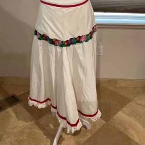 Vintage Handmade 100% Cotton Skirt Size M/L (see measurements)